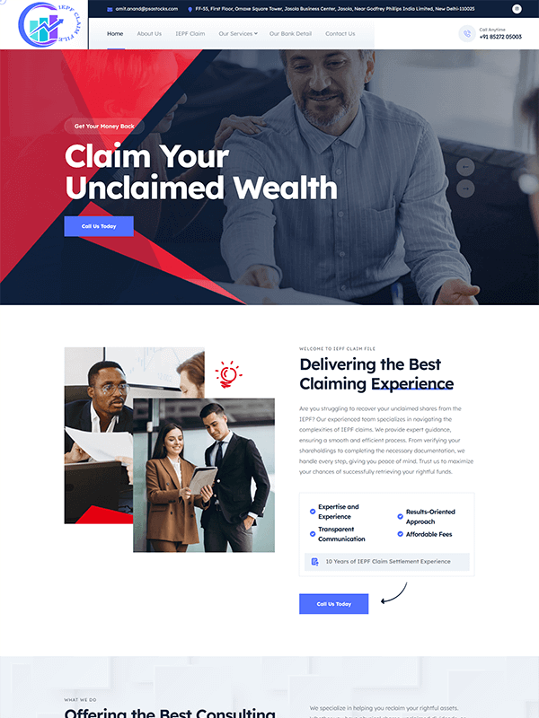 iepf claim file website