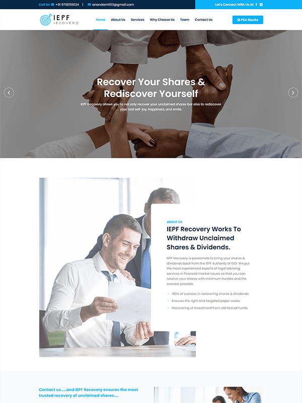 iepf recovery website