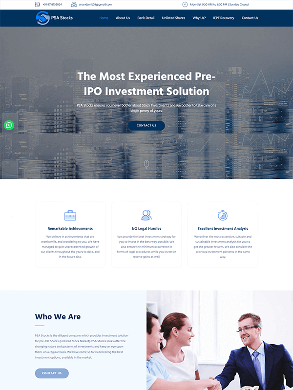 psa stocks website