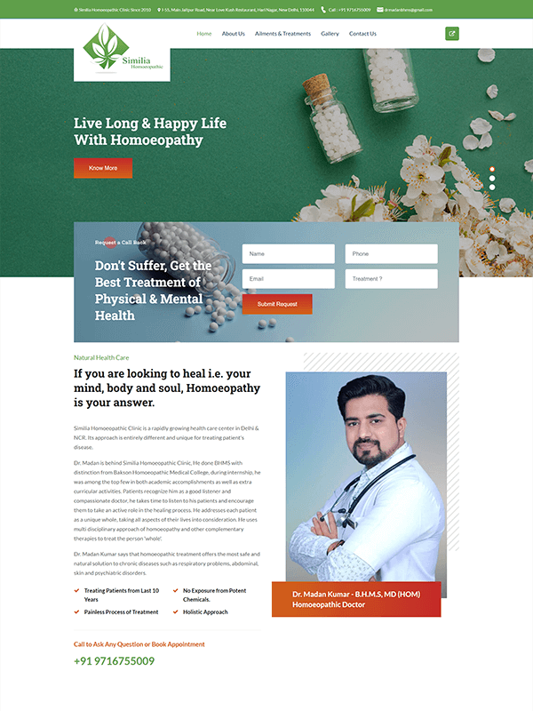 similia homoeo website